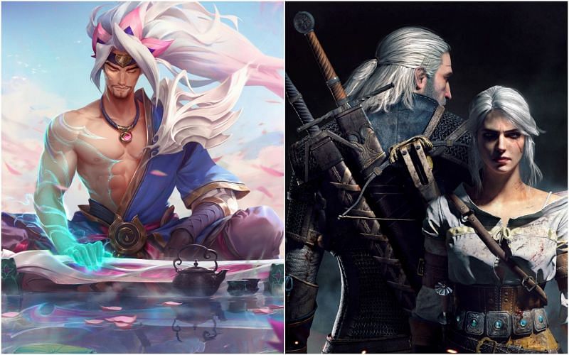 The lead quest designer from Witcher 3 is joining Riot Games for their upcoming MMORPG (Right: Image via League of Legends, Left: Image via Witcher 3 Wild Hunt, Edited by Sportskeeda)