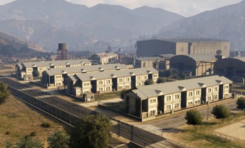 Fort Zancudo is the secret military base in GTA 5 (Image via Rockstar Games)