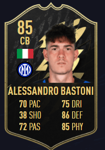 Alessandro Bastoni FIFA 22 TOTW 4 drużyna tygodnia