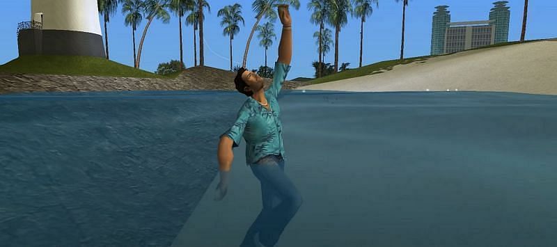 Tommy Vercetti nie umie pływać (zdjęcie za pośrednictwem Rockstar Games)
