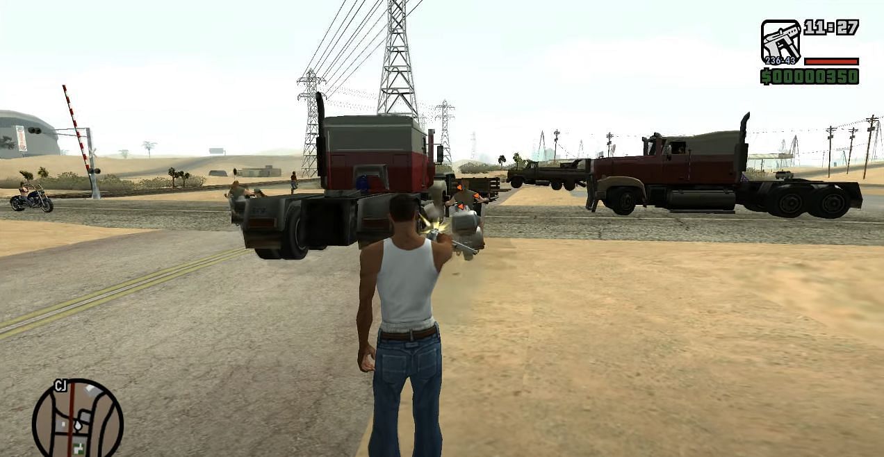 Gracze muszą albo poczekać, aż cała amunicja zniknie, albo zmienić broń, aby przeładować (Zdjęcie za pośrednictwem Rockstar Games)