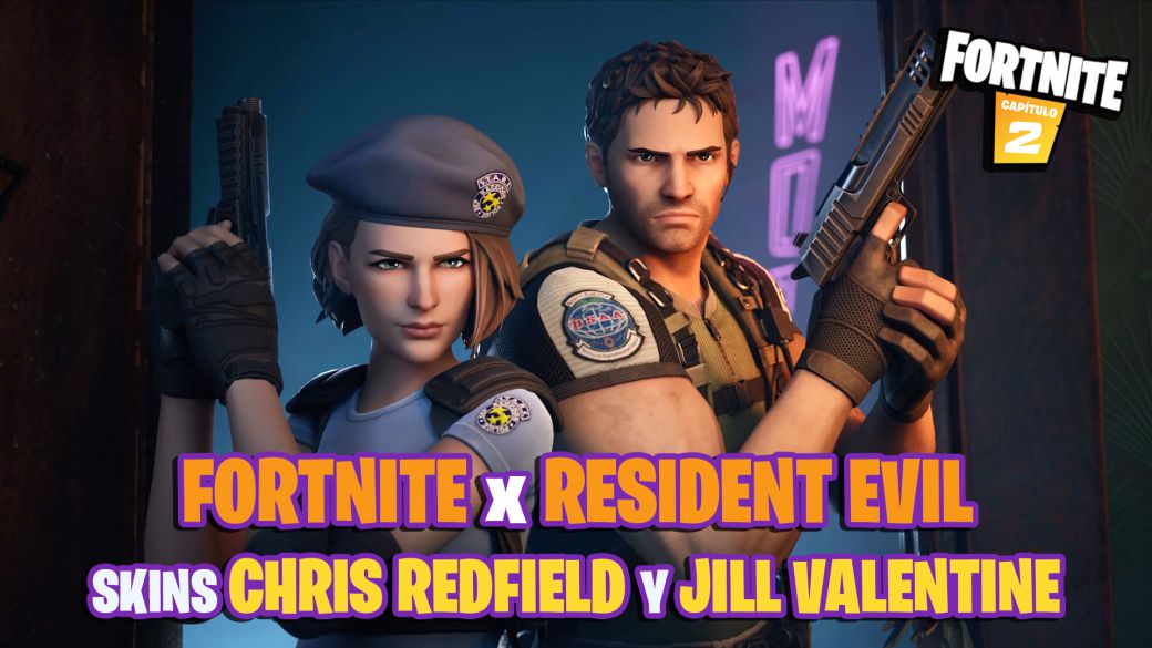 Fortnite x Resident Evil: Chris Redfield i Jill Valentine lllegan skórki Como
