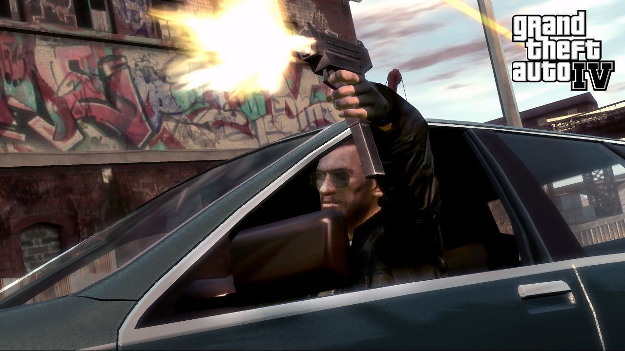 GTA 4 miał lepsze sterowanie strzelaniem Drive-By (Zdjęcie za pośrednictwem Rockstar Games)