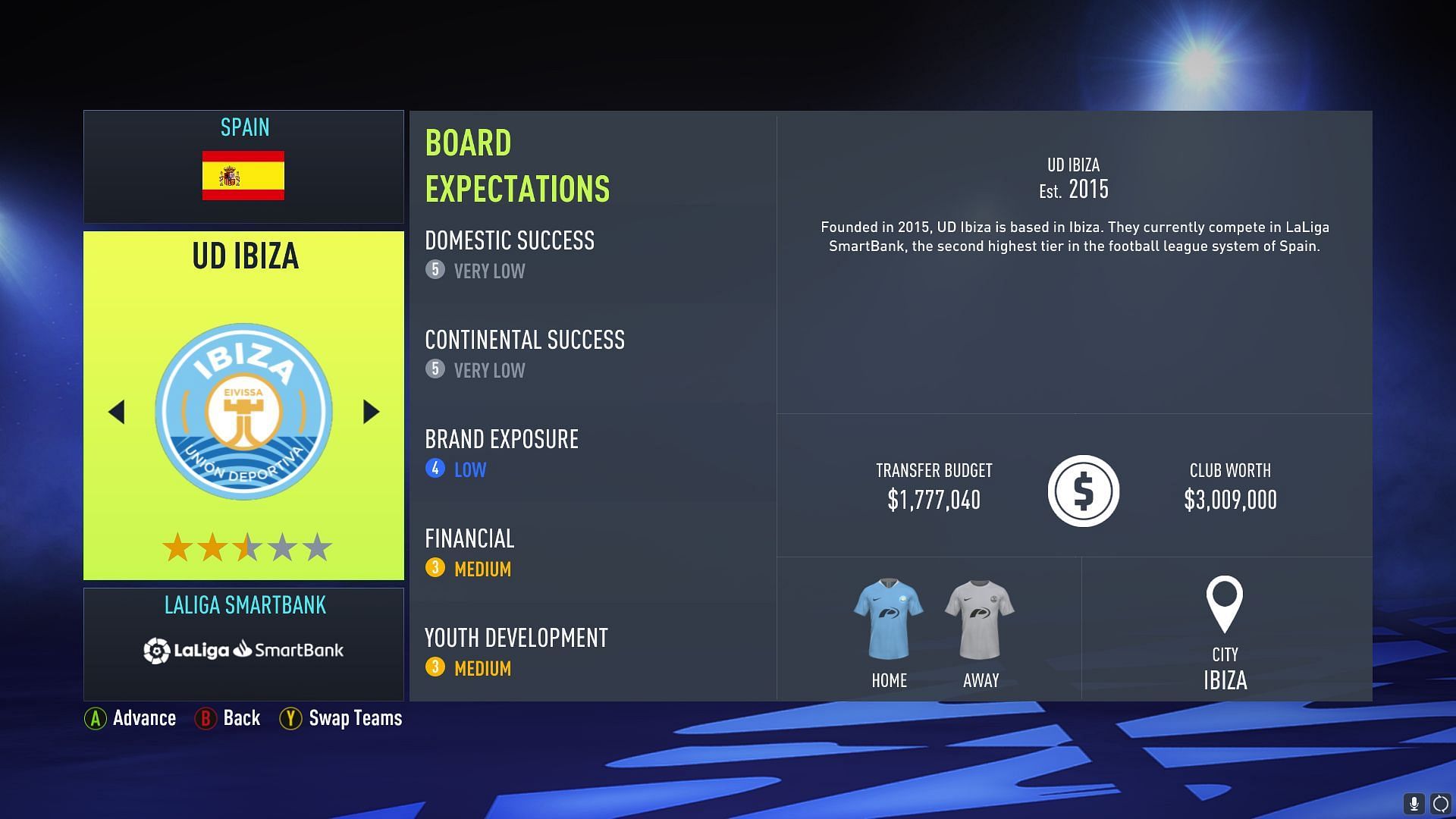 UD Ibiza w FIFA 22 może być głównym projektem pasji dla graczy (zdjęcie za pośrednictwem EA Sports)