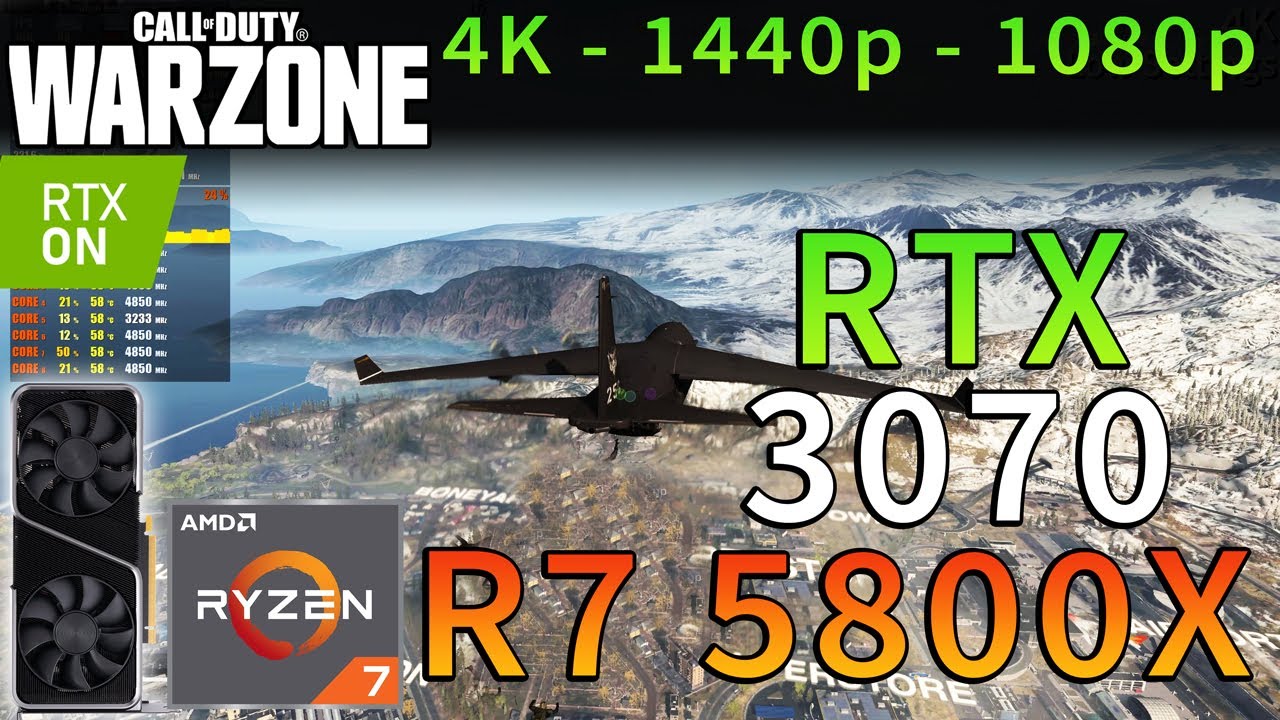 Call of Duty: WARZONE |  RTX 3070 |  Ryzen 7 5800X |  4K - 1440p - 1080p |  Ultra i niskie ustawienia