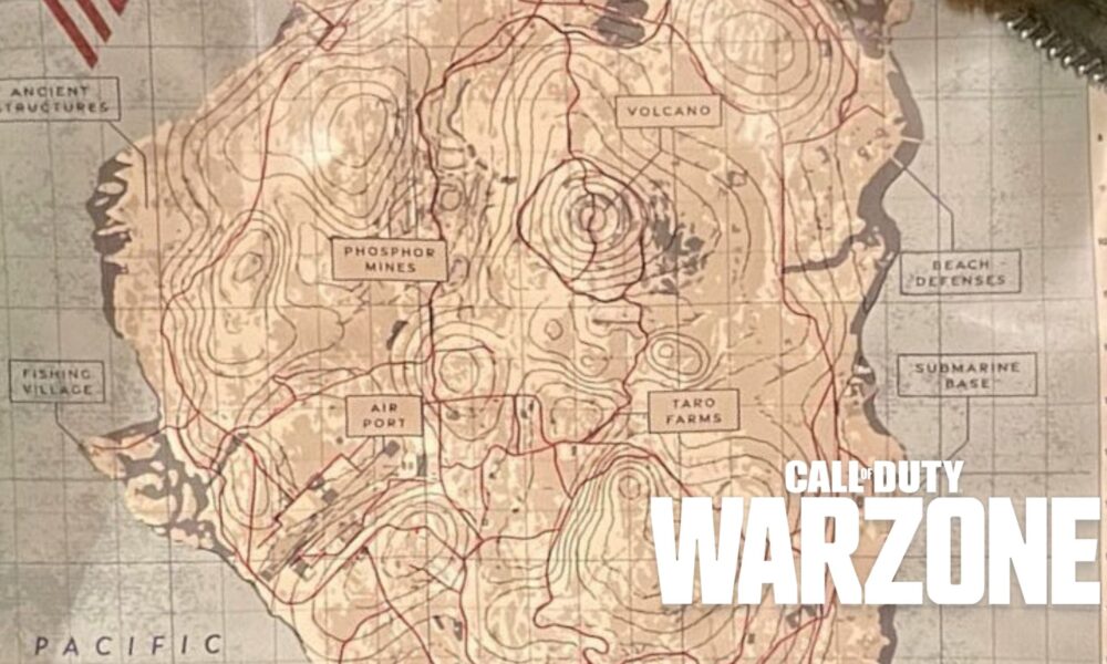 Mapa Warzone Pacific Caldera ujawniona przez dyrektora Activision