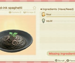 Spaghetti z atramentem kałamarnicy
