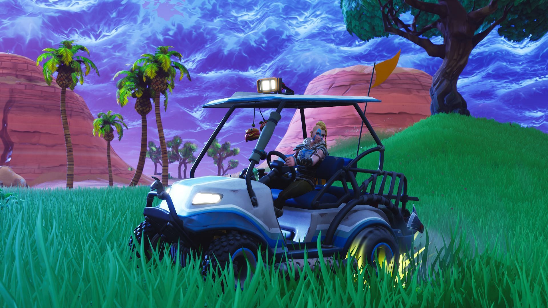 Golf carts have returned and have brought an unfortunate glitch along with them (Image via Epic Games)