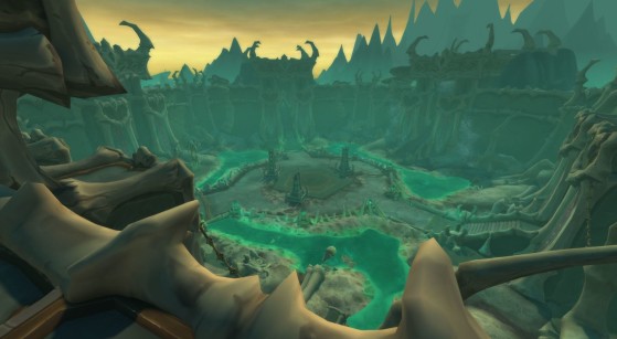 Le Colisée de Maldraxxus dans le théâtre de la Souffrance.  - World of Warcraft