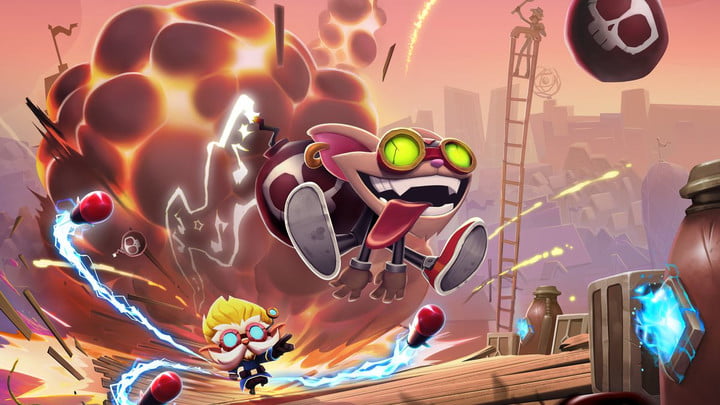 Ziggs wysadza Piltover obok Heimerdingera