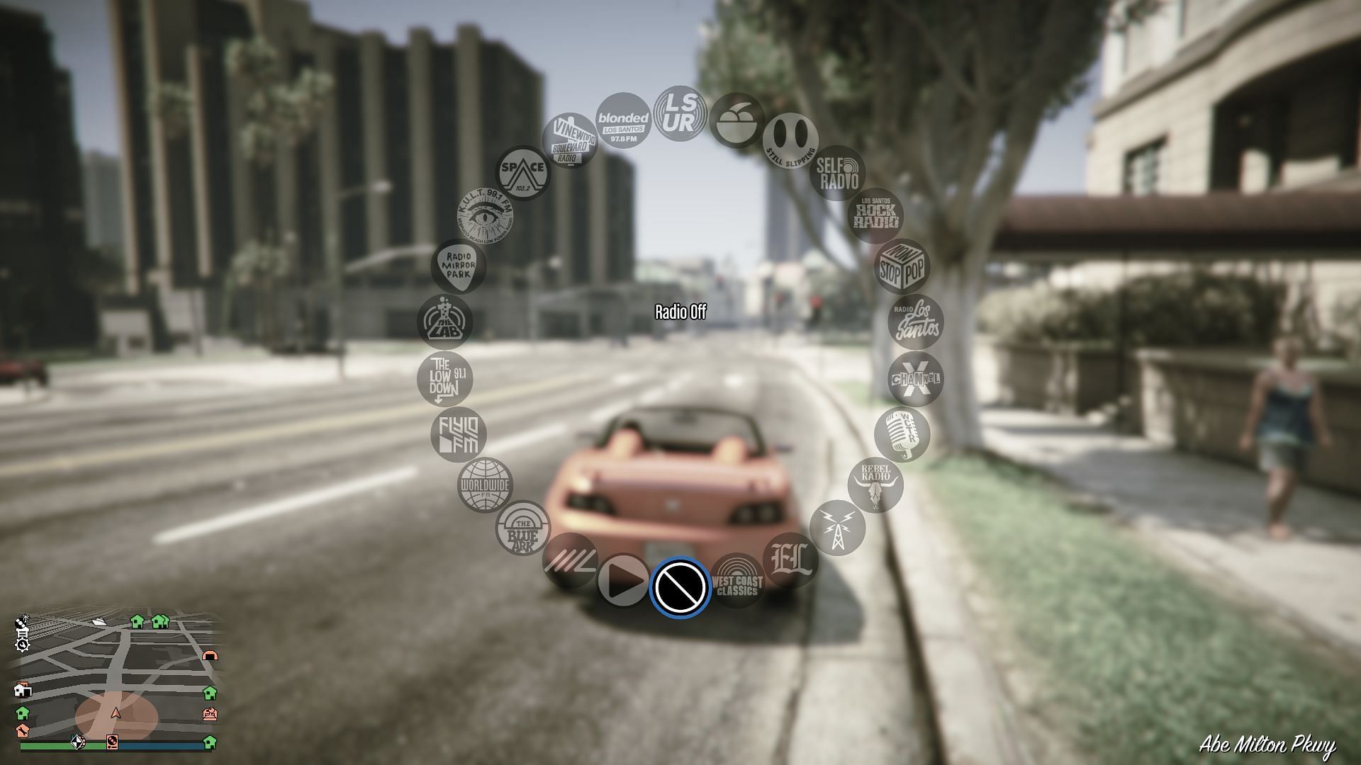 Jak wygląda Radio Wheel w GTA 5 (zdjęcie za pośrednictwem Rockstar Games)