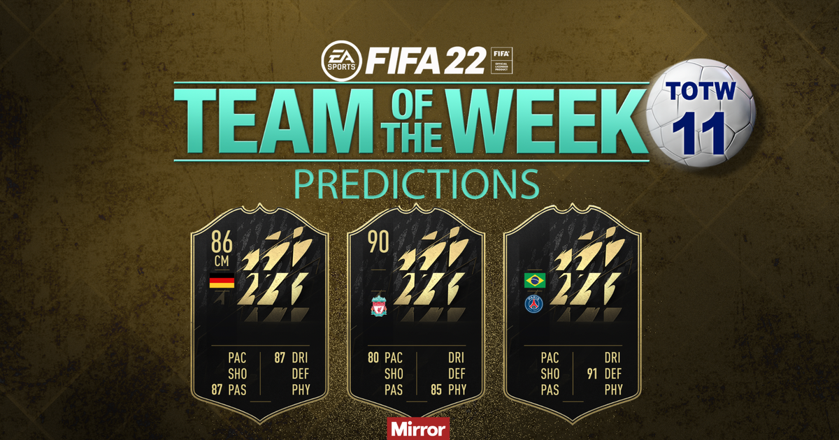 Prognozy FIFA 22 TOTW 11 z udziałem gwiazd Liverpoolu, PSG i Manchesteru City
