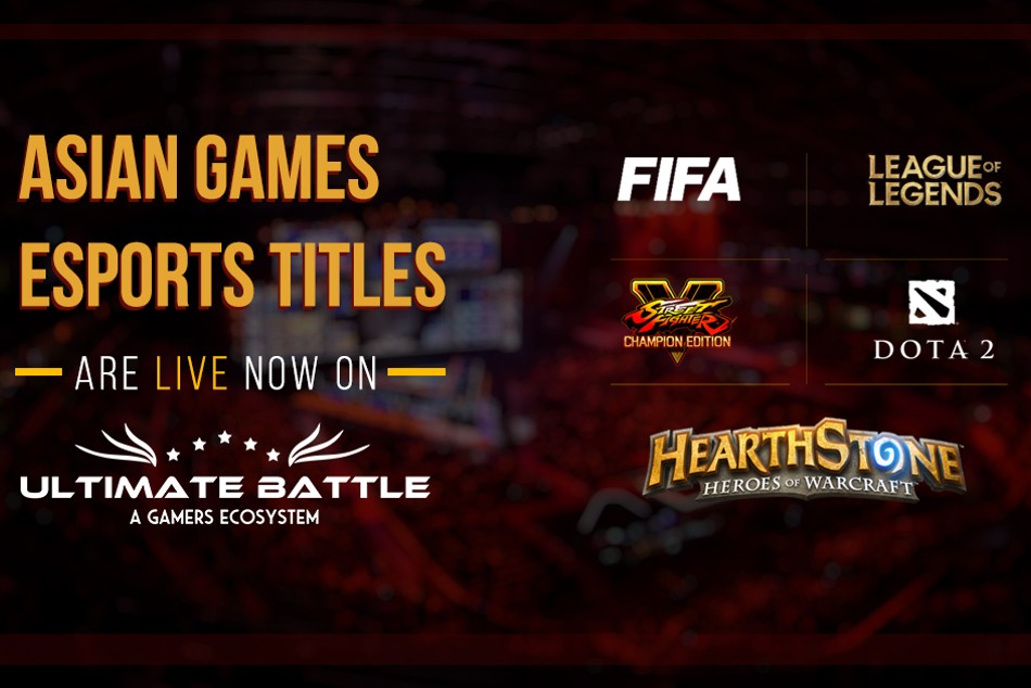 Ultimate Battle zawiera na swojej platformie tytuły Asian Games Esports, które mają przyciągnąć więcej fanów e-sportu w Indiach