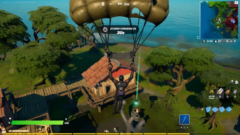 Lokalizacja butelki z zieloną farbą Fortntie Ghoulish