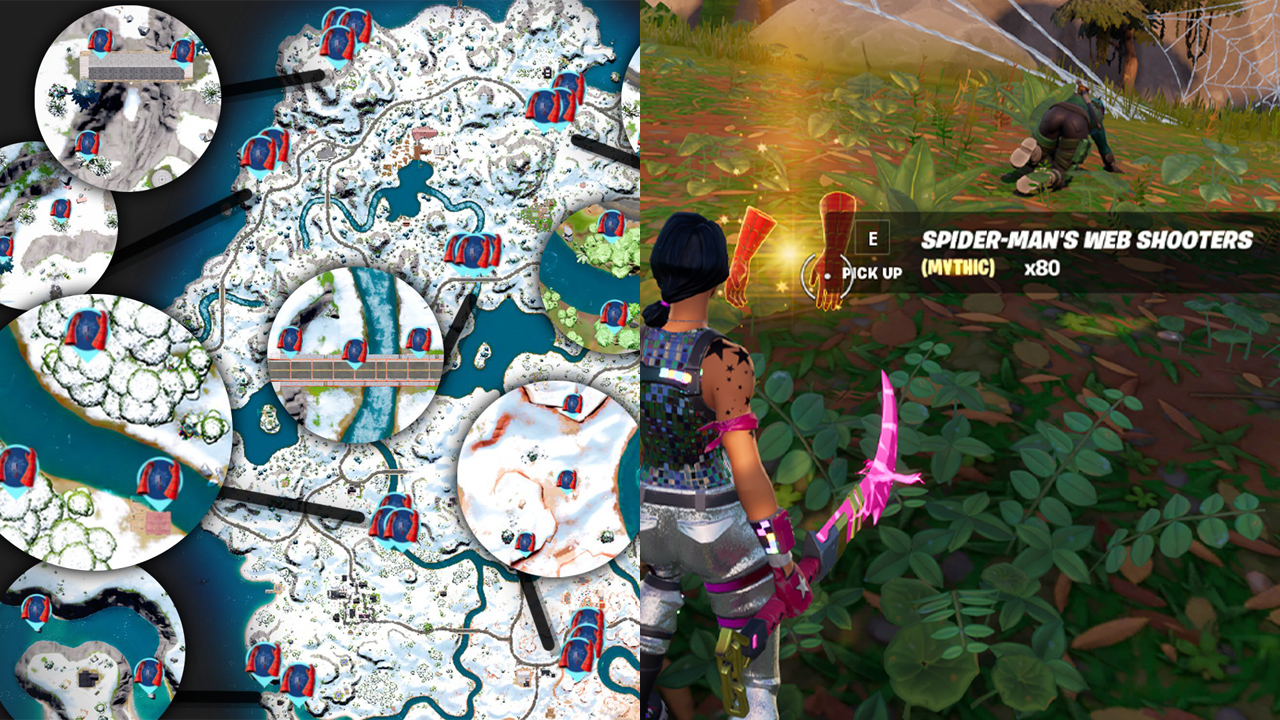 Gdzie znaleźć Fortnite Mythic Spider-Man’s Web Shooters