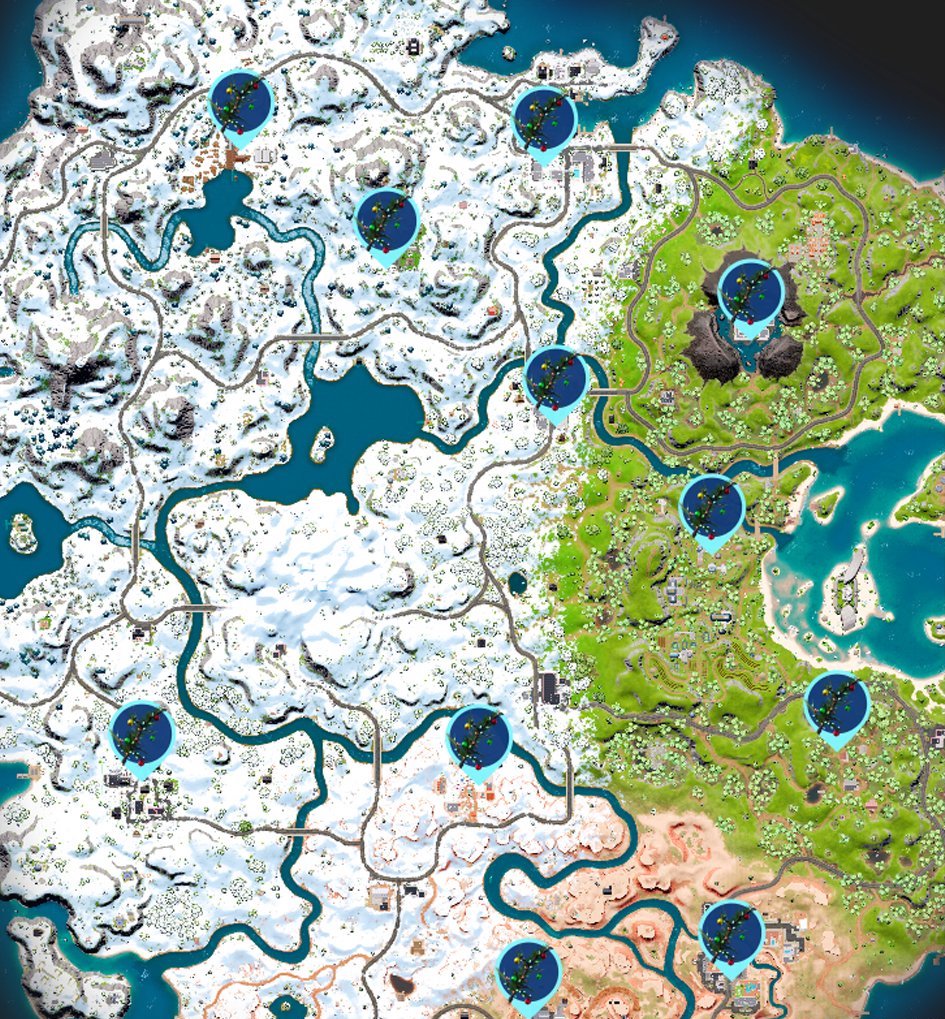 Lokalizacje map Fortnite Rozdział 3 Drzewo świąteczne