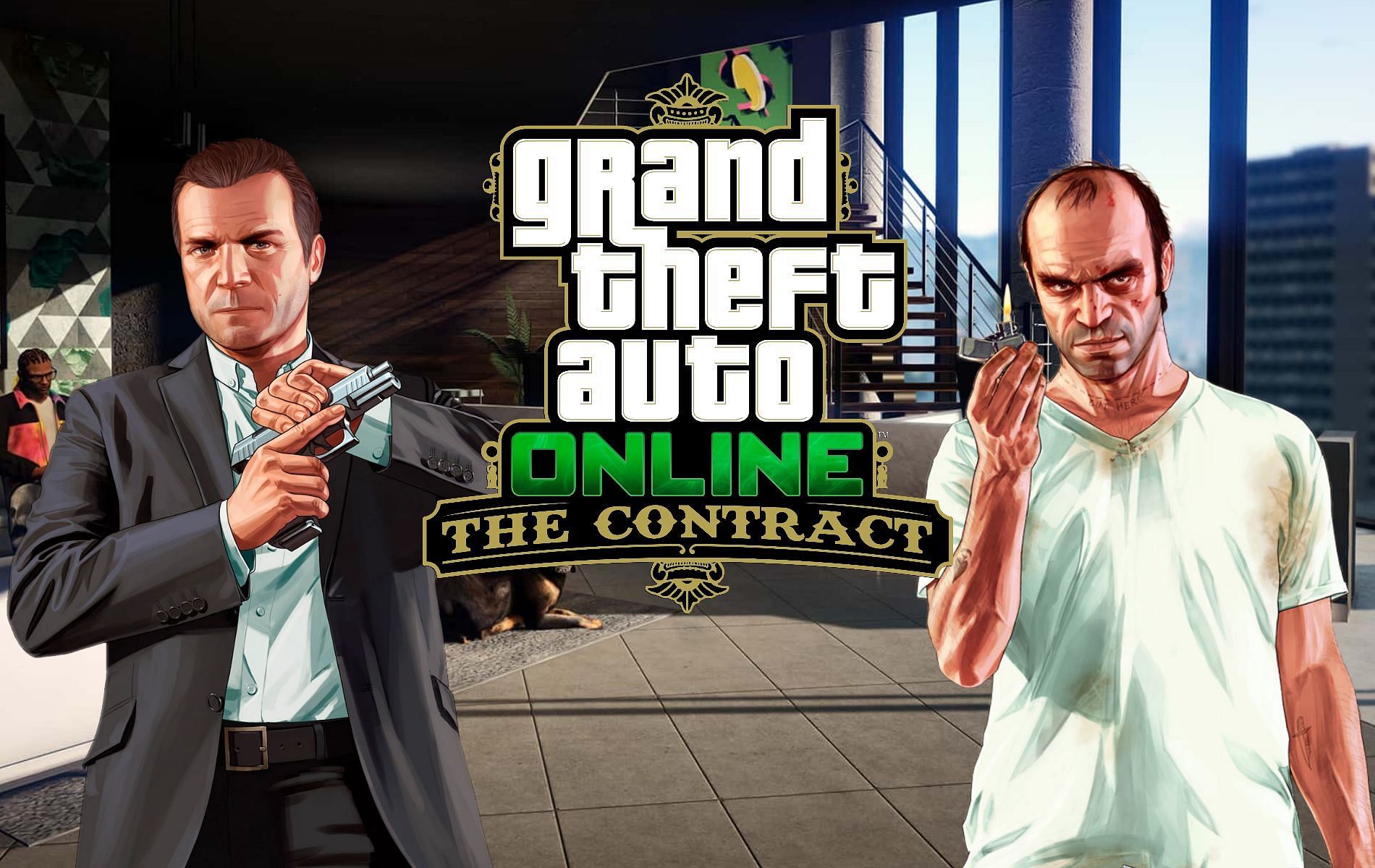 The Contract update references Michael and Trevor (Image via Rockstar Games)