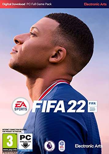 [PC game] FIFA 22 Edycja Standard (do wykorzystania w Origin) – 18,09 £ @ Amazon