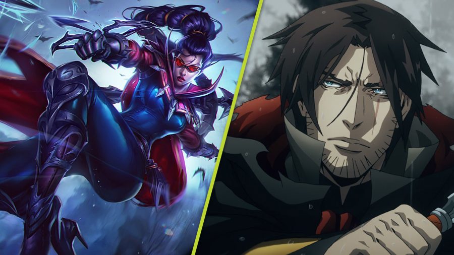 lol-champions-franczyzy-vayne-castlevania LoL's Vayne obok Trevora Belmonta z Castlevania