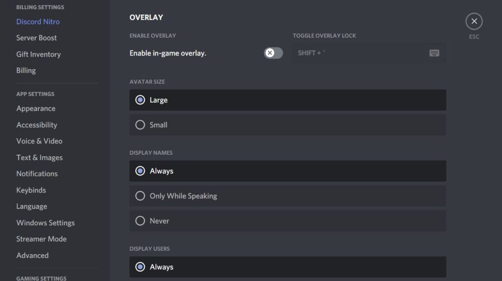 Ustawienia Discorda Apex Legends