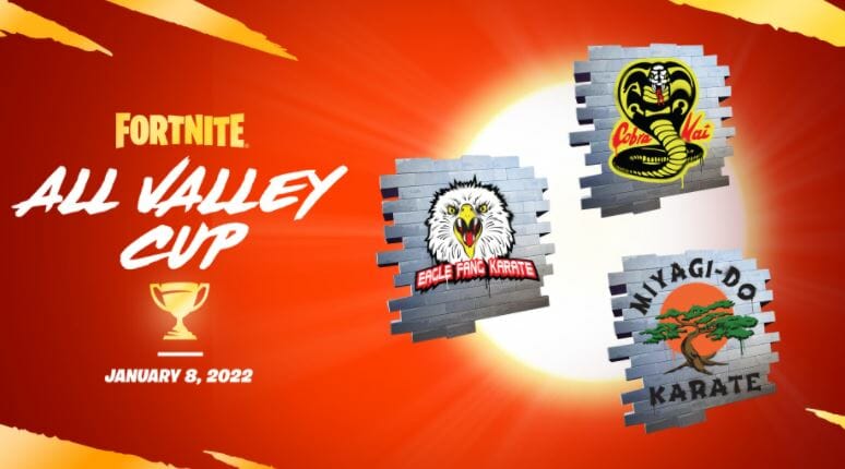 Cały czas rozpoczęcia Fortnite Valley Cup, darmowe spraye Cobra Kai i system punktacji