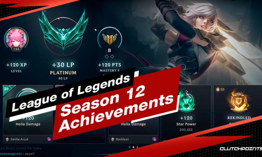 Season 12 Achievements, Challenges