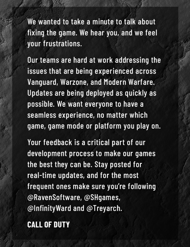 Activision naprawi Call of Duty: świadomy Warzone, problemy z Vanguard 07 | TweakTown.com Activision naprawi Call of Duty: świadomy Warzone, problemy z Vanguard 07 | TweakTown.com