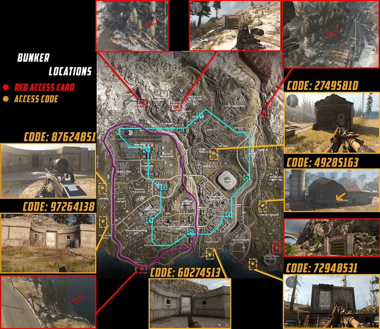 Lokacje bunkrów w COD Warzone