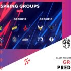 CSGO BLAST Premier Spring Groups rozpoczynają się jutro.  Jak układa się dzień 1?