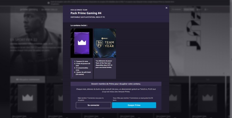 FIFA 22 / FUT 22, Twitch Prime Gaming — nagrody ze stycznia 2022 r.: Jak zdobyć elementy bonusowe Drużyny Roku i Ultimate Team?