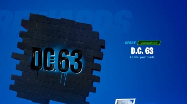 DC 63 Fortnite Spray