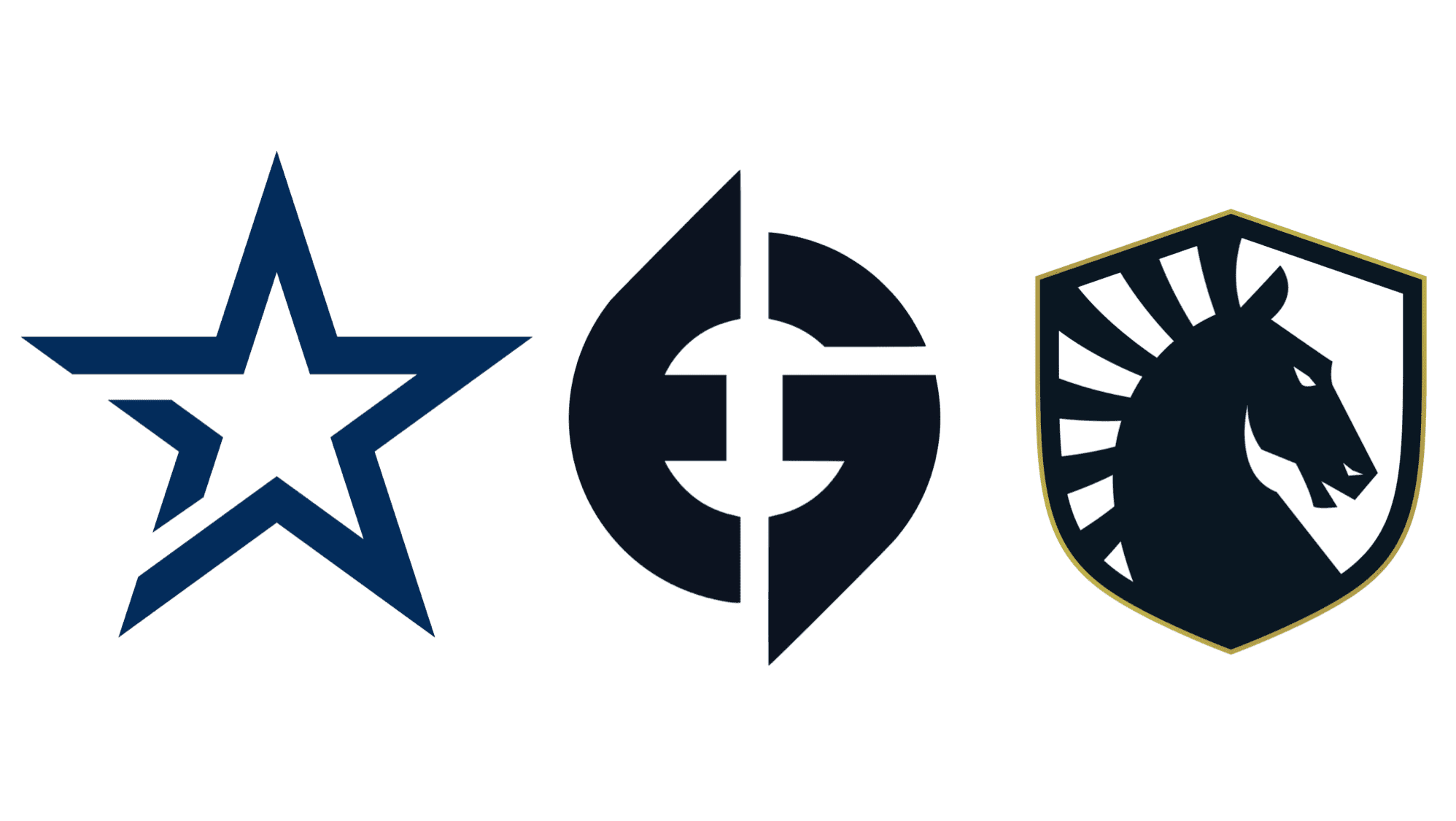 Liquid, EG and Complexity make up the big three NA CS:GO teams. These are their logos