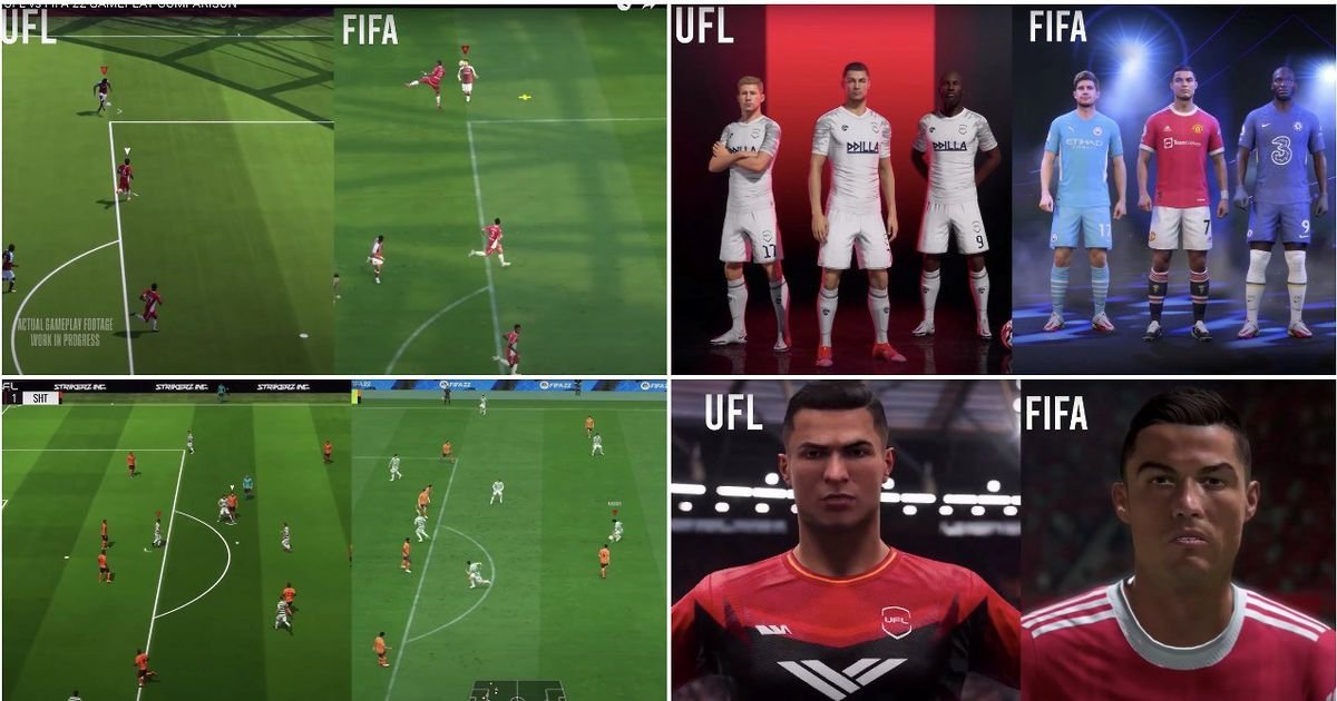 UFL vs FIFA 22: Porównanie materiału z rozgrywki w wideo obok siebie