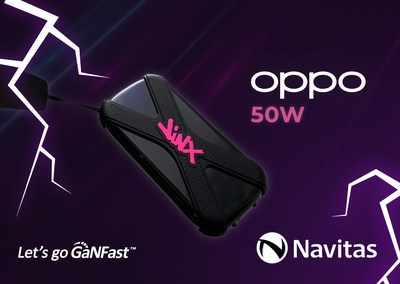 The tiny-yet-powerful OPPO cookie charger uses two, 2MHz-rated NV6115 GaNFast ICs in an active-clamp flyback (ACF) architecture with zero-voltage and zero-current switching for the highest efficiency.