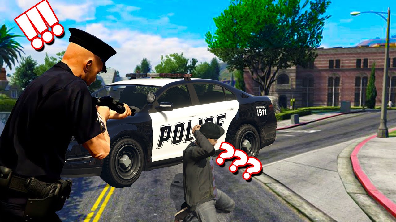 Granie w GTA 5 jako funkcjonariusz policji!  Youtube
