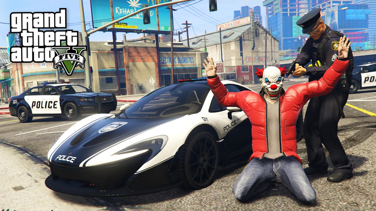 Mody do GTA 5 GRAJ JAKO GLINIARZ!!  GTA 5 Policja McLaren P1