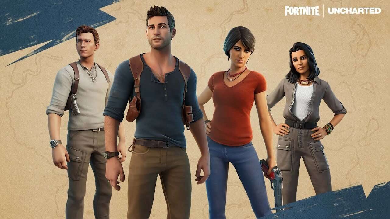 Skórki Fortnite Uncharted obejmują gry wideo i wersje filmów Nathana Drake'a i Chloe Frazer