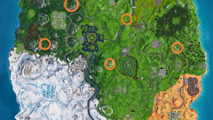 Fortnite: lokalizacje skarbców i placówek