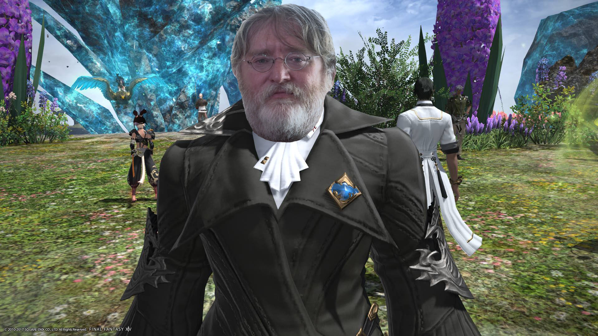 Gabe Newell is playing Final Fantasy XIV