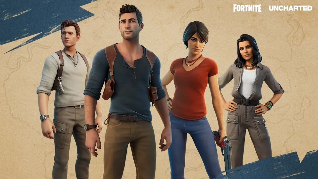 Niezbadane wersje filmów i gier wideo Nathana Drake'a i Chloe Frazer zmierzają do Fortnite