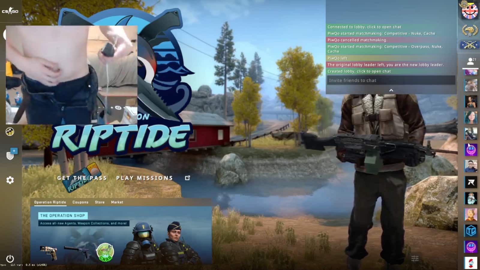 Streamer CSGO zbanowany po ogoleniu genitaliów na żywo na Twitchu