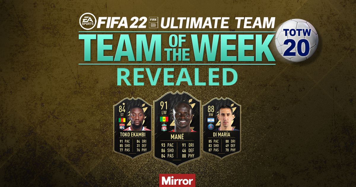 Ujawniono skład FIFA 22 TOTW 20 z udziałem Sadio Mane i Angel Di Maria