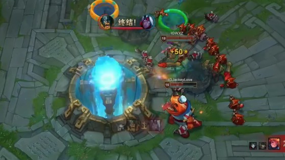 WXZ a eu l'honneur de porter le dernier coup au Nexus rywal - League of Legends