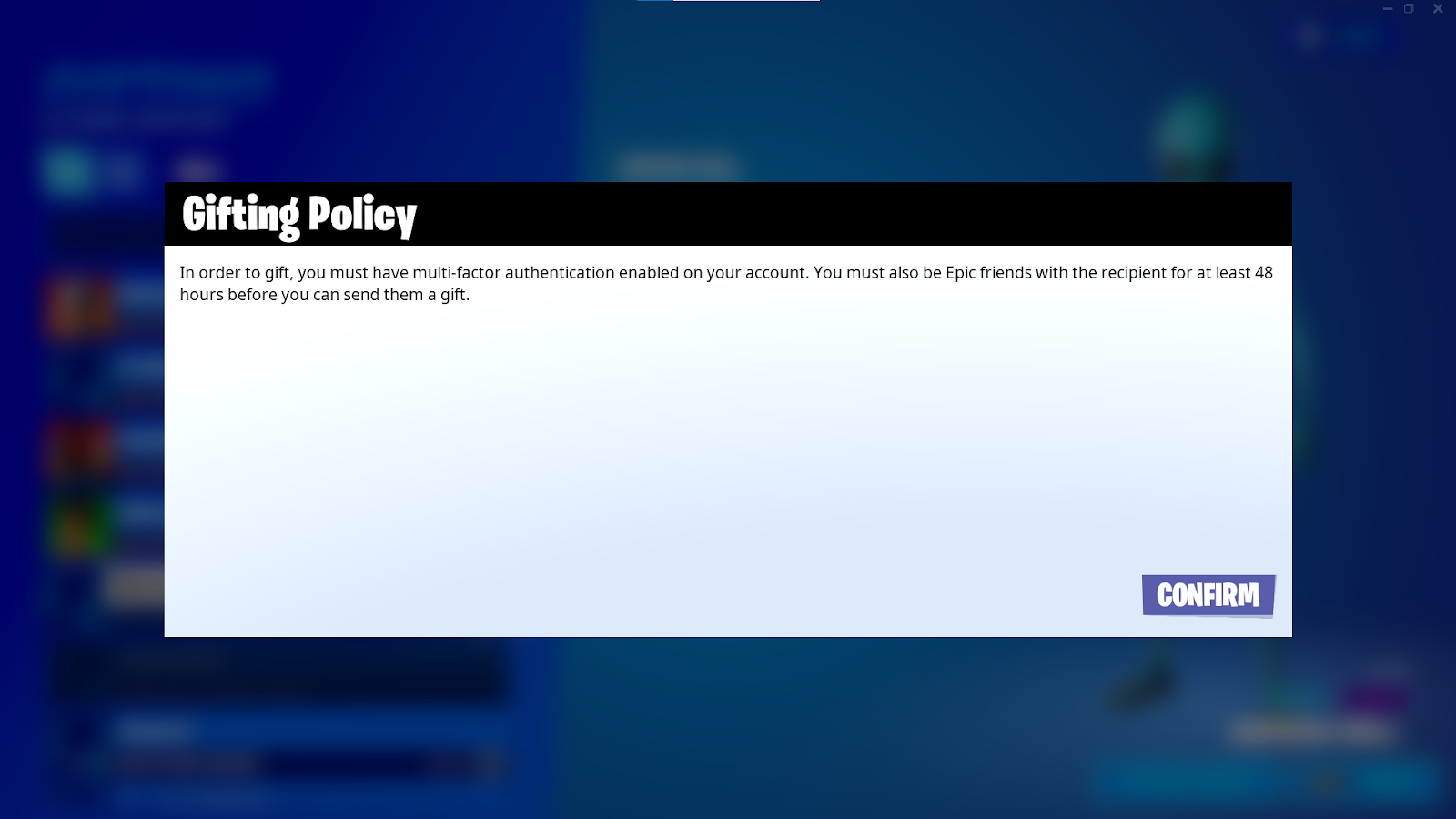 Zasady dotyczące prezentów Epic Games