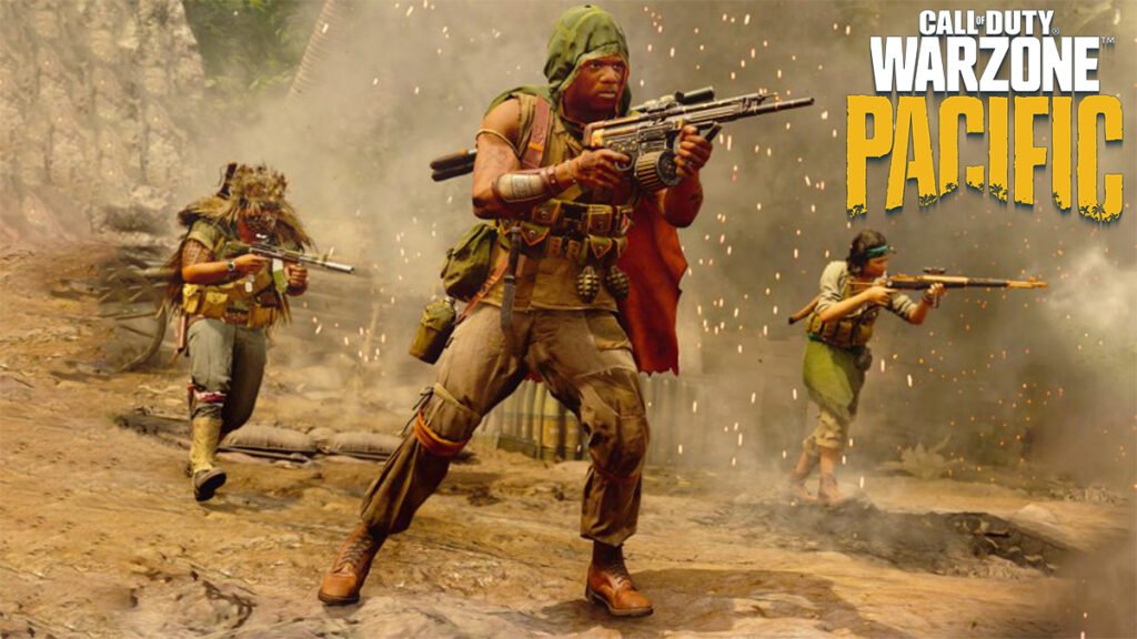 Gracze Warzone działający w grze