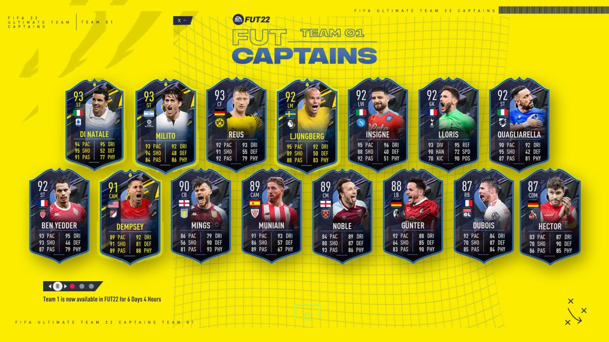 FIFA 22 Captains Team 1 upuszcza nowe karty Ben Yedder i Reus