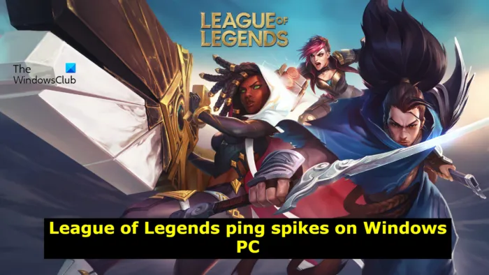 League of Legends skoki pingu na komputerze z systemem Windows