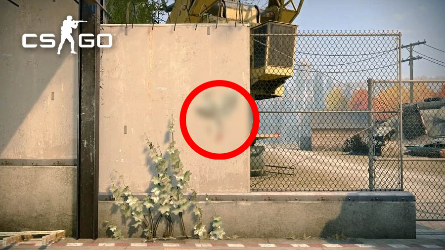 Na mapie uwieczniono sprzęgło jednego z graczy CSGO.  Dodano specjalne graffiti