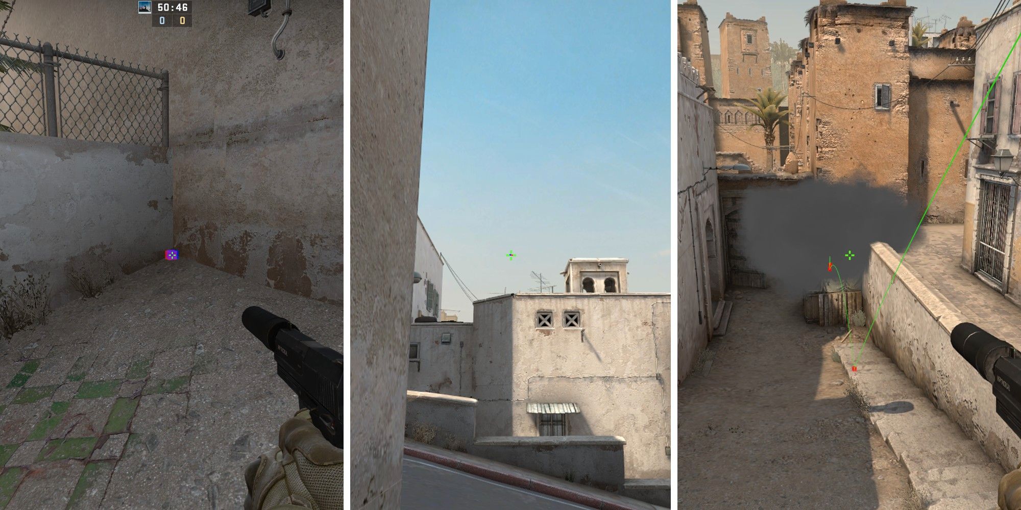 CSGO Dust 2 Mid Xbox Smoke Spot
