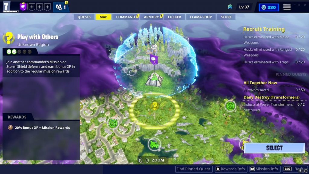 Jak szybciej zdobywać poziomy Fortnite Battle Pass za pomocą Ratowania Świata?
